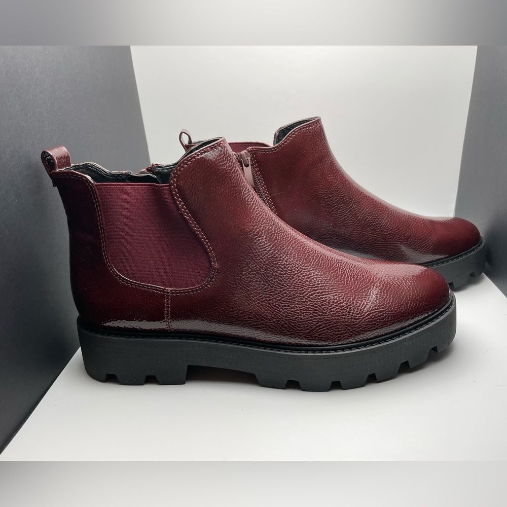 VGUC - Franco Sarto Women's Balinbooty Ankle Boot, Sz 11, Burgundy - Picture 4 of 9